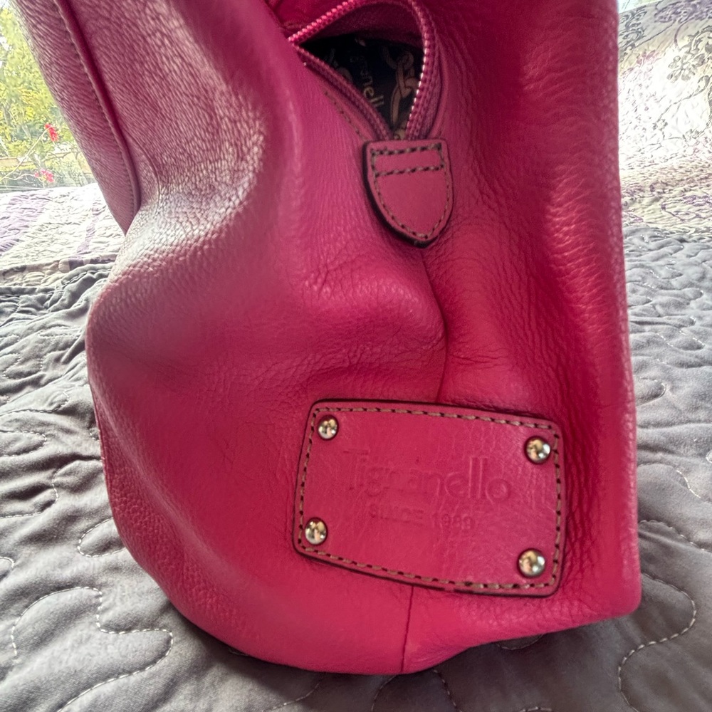 Genuine Leather large pink purse w/ wallet - Picture 14 of 16